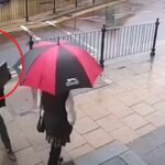 A suspected racist attack, an individual threw a paving slab at a woman who was wearing a hijab !