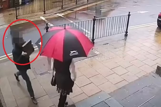 A suspected racist attack, an individual threw a paving slab at a woman who was wearing a hijab !