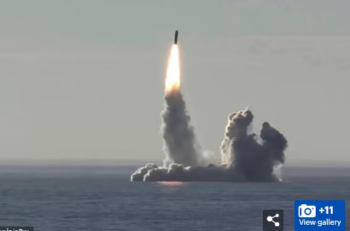During testing, Russia’s intercontinental missile with nuclear capabilities deviated from its intended trajectory !