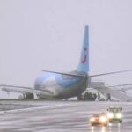 “Babet” is an extraordinary storm which has been fuelled by several factors now kills 3 people Tui flight skids off runway