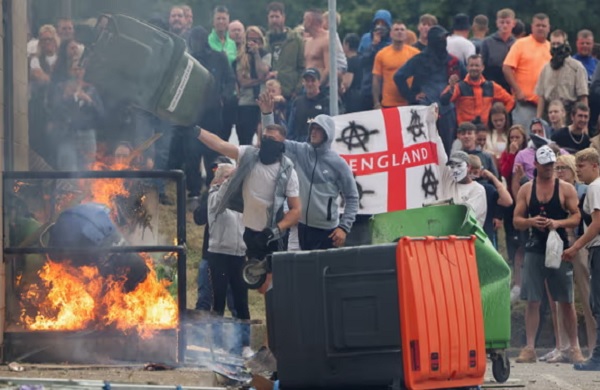 Far-Right Rioters Attempt to Torch Asylum Seeker Hotel in Rotherham Amid Rising Violence